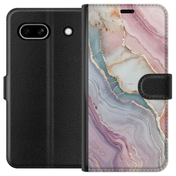 Lompakkokotelo Google Pixel 7a-laitteelle, jossa on Marmori kuvio