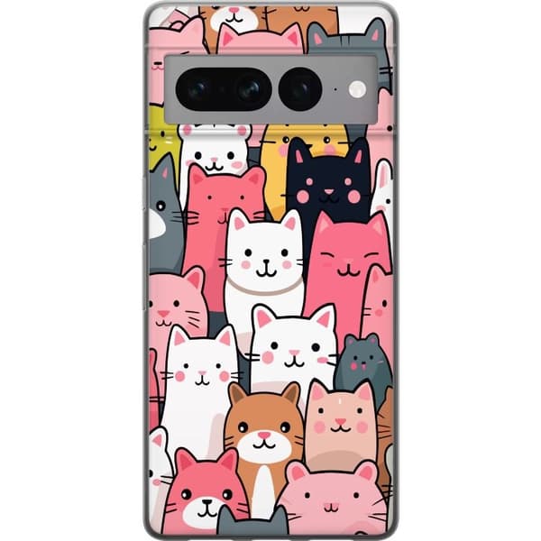 Mobilskal till Google Pixel 7 Pro med Kattmönster motiv