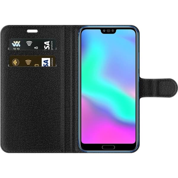Lommeboketui til Honor 10 med Rosa Hjerte motiv