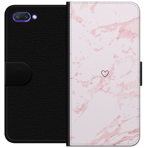 Lommeboketui til Honor 10 med Rosa Hjerte motiv