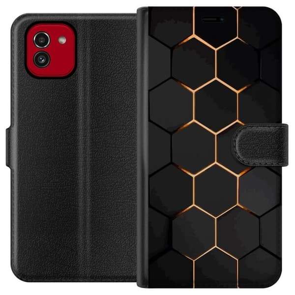 Lompakkokotelo Samsung Galaxy A03-laitteelle, jossa on Ylellinen Kuvio kuvio