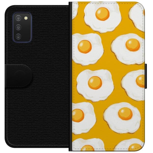 Lommeboketui til Samsung Galaxy A03s med Stekt egg motiv