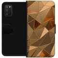Miniatyrbillede 1 af 4: Tegnebogsetui til Samsung Galaxy A03s med 3D Guld motiv