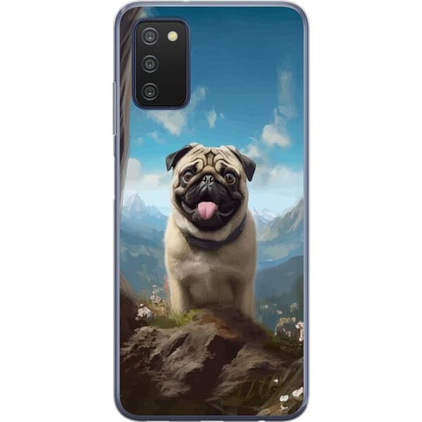 Mobilcover til Samsung Galaxy A03s med Glad Hund motiv