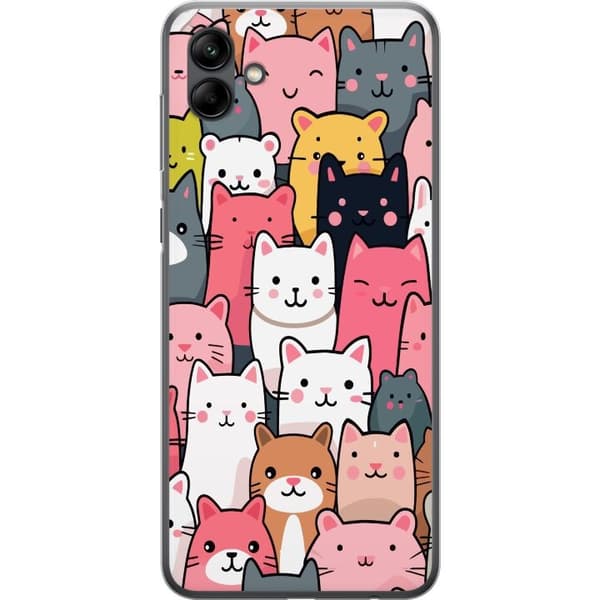 Mobilcover til Samsung Galaxy A05 med Katte mønster motiv