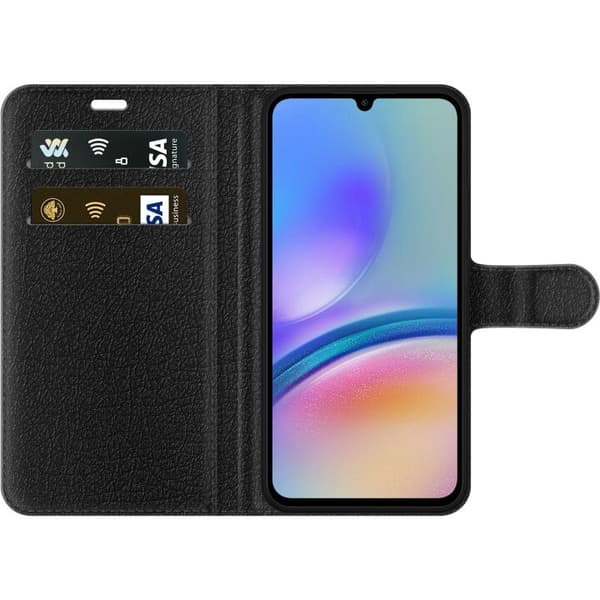Tegnebogsetui til Samsung Galaxy A05s med Guldglans motiv