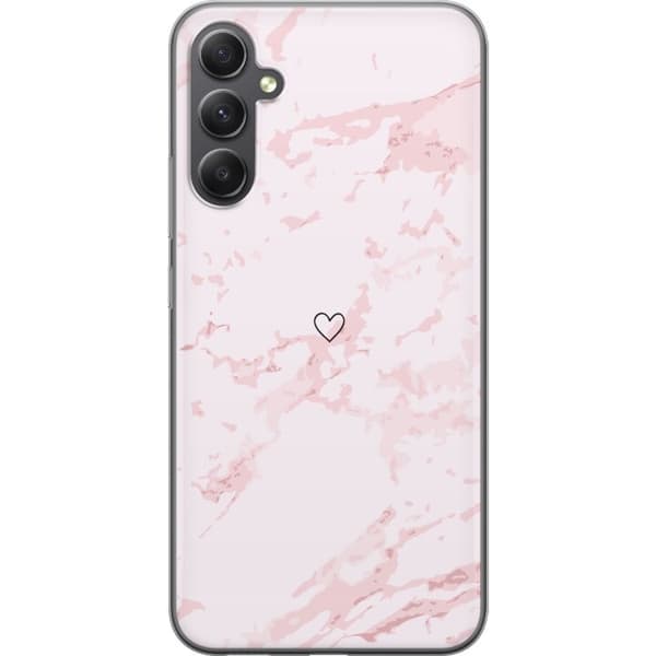 Mobilskal till Samsung Galaxy A05s med Rosa Hjärta motiv