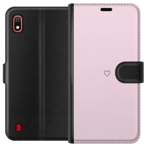 Lommeboketui til Samsung Galaxy A10 med Hjerte motiv