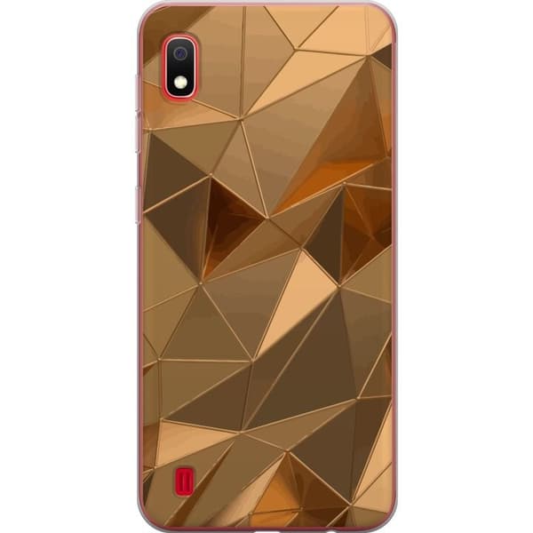 Kännykkäkuori Samsung Galaxy A10-laitteelle, jossa on 3D Kulta kuvio