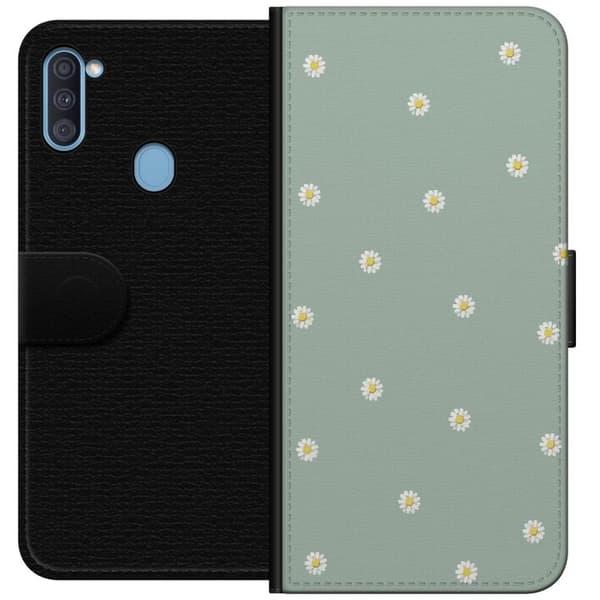 Tegnebogsetui til Samsung Galaxy A11 med Præstekrave motiv