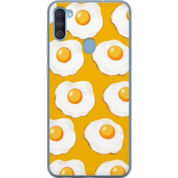 Mobildeksel til Samsung Galaxy A11 med Stekt egg motiv