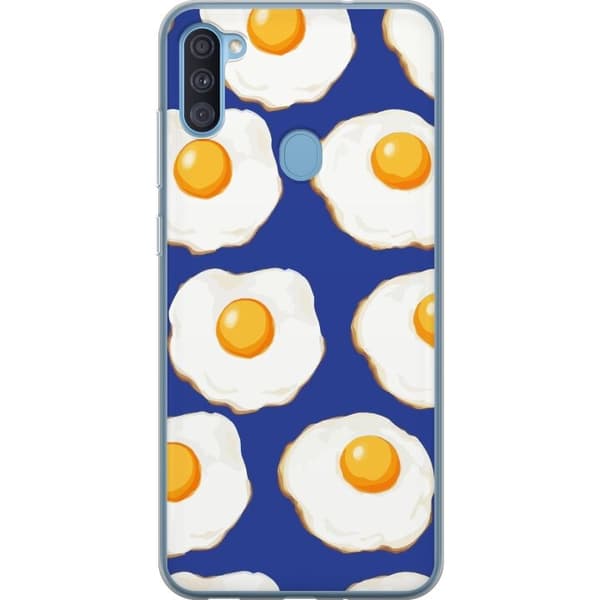 Mobilcover til Samsung Galaxy A11 med Stegte æg motiv