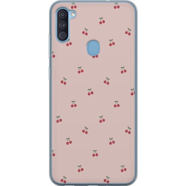 Mobilcover til Samsung Galaxy A11 med Kirsebær motiv