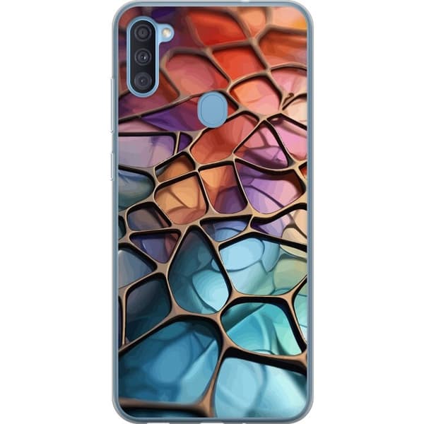 Mobildeksel til Samsung Galaxy A11 med Metalliskt mønster motiv