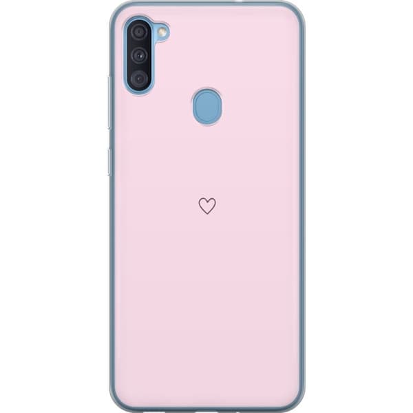 Mobilskal till Samsung Galaxy A11 med Hjärta motiv