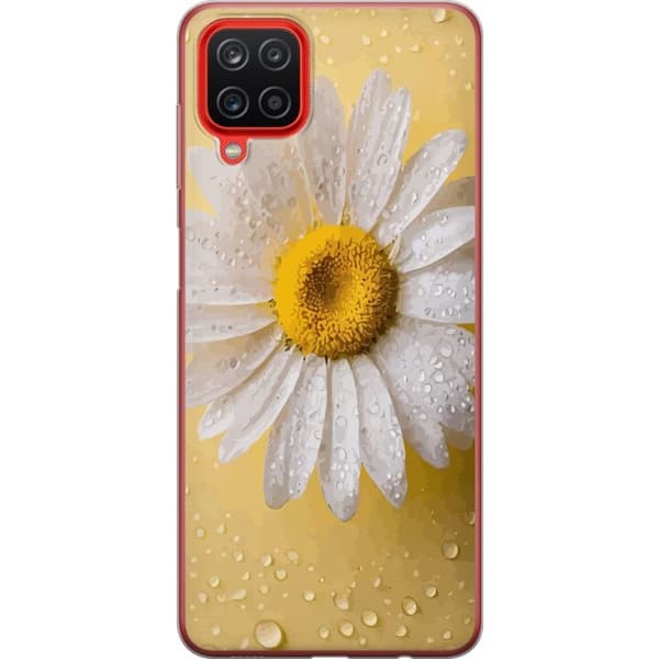 Mobildeksel til Samsung Galaxy A12 med Porselensblomst motiv