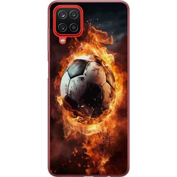Kännykkäkuori Samsung Galaxy A12-laitteelle, jossa on Jalkapallo kuvio