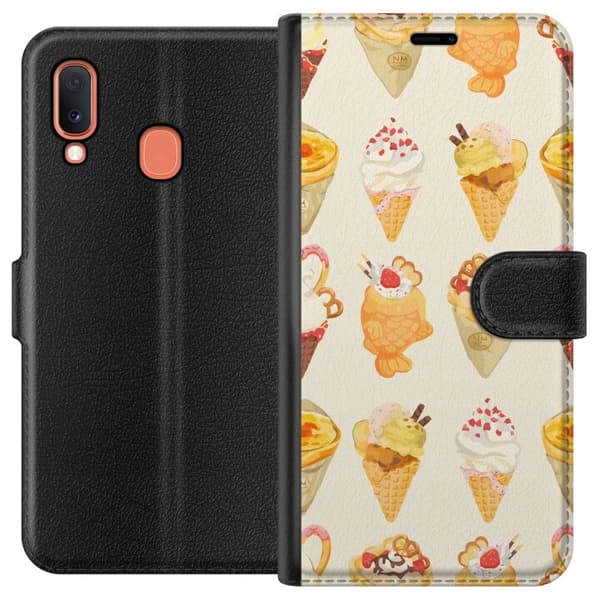 Plånboksfodral till Samsung Galaxy A20e med Glassigt motiv