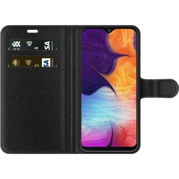 Lompakkokotelo Samsung Galaxy A20e-laitteelle, jossa on Marmori kuvio