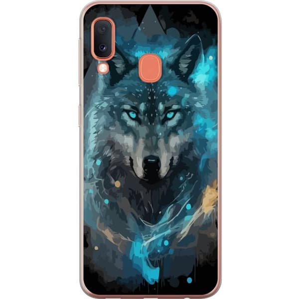 Mobilskal till Samsung Galaxy A20e med Varg motiv
