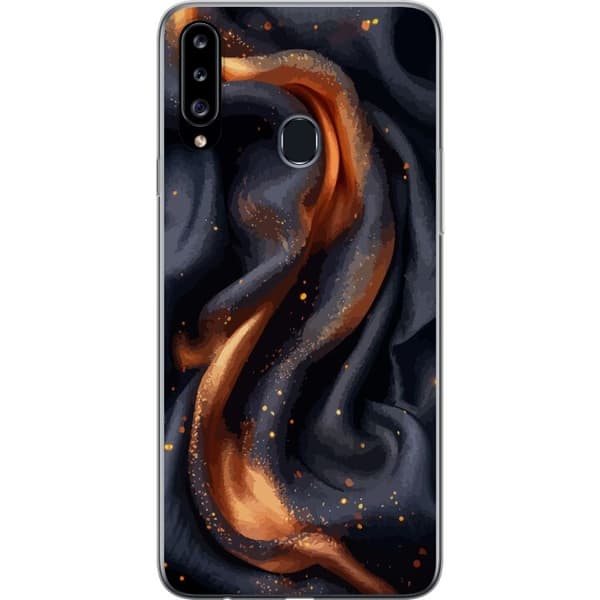 Mobilcover til Samsung Galaxy A20s med Brandigt silke motiv