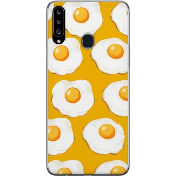 Mobilcover til Samsung Galaxy A20s med Stegt æg motiv