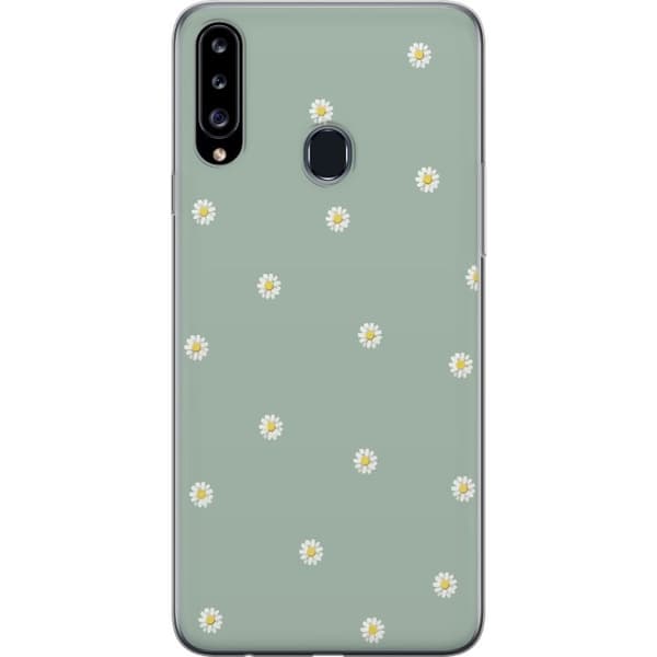 Mobilskal till Samsung Galaxy A20s med Prästkragar motiv