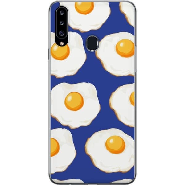 Mobilcover til Samsung Galaxy A20s med Stegte æg motiv