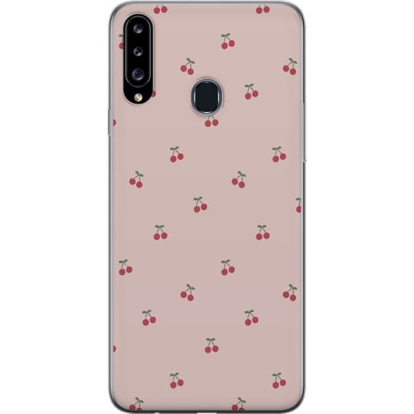 Mobilcover til Samsung Galaxy A20s med Kirsebær motiv