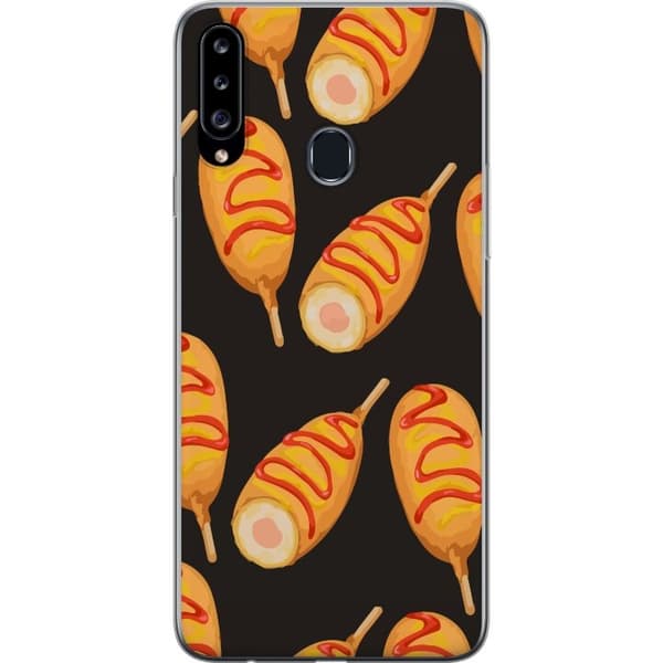 Mobilskal till Samsung Galaxy A20s med Kycklingklubba motiv
