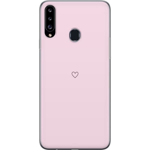 Mobilskal till Samsung Galaxy A20s med Hjärta motiv