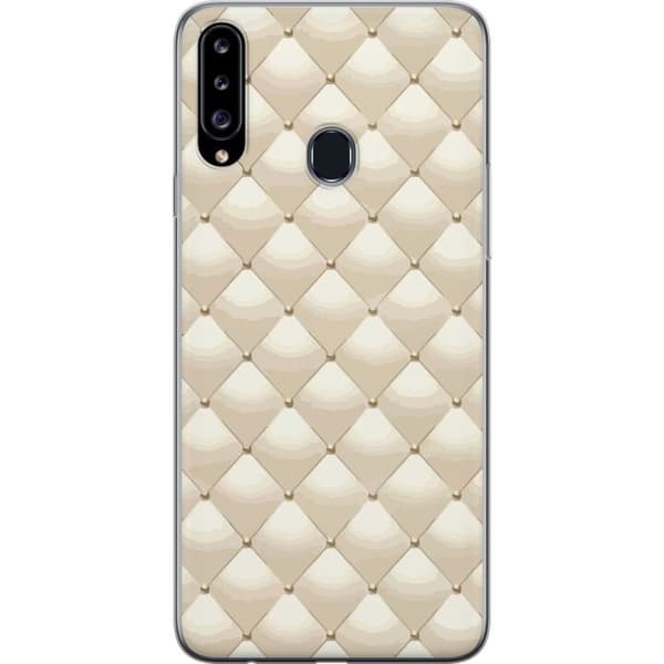 Mobildeksel til Samsung Galaxy A20s med Gullglans motiv