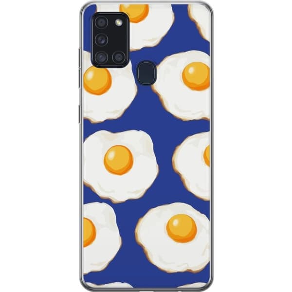 Mobilcover til Samsung Galaxy A21s med Stegte æg motiv