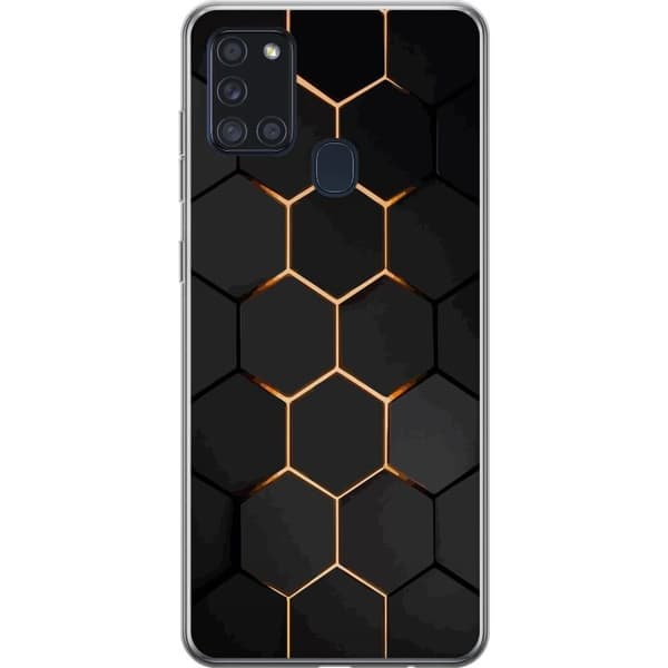 Mobilskal till Samsung Galaxy A21s med Lyxigt Mönster motiv