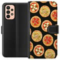 Miniatyrbillede 1 af 4: Tegnebogsetui til Samsung Galaxy A23 med Pizza motiv