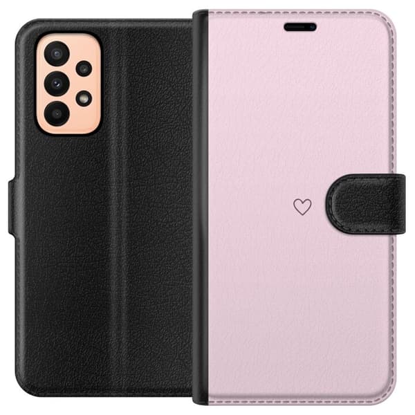 Plånboksfodral till Samsung Galaxy A23 med Hjärta motiv