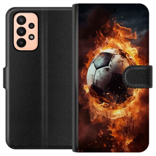 Lommeboketui til Samsung Galaxy A23 med Fotball motiv