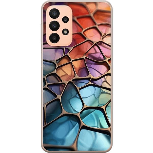 Mobilcover til Samsung Galaxy A23 5G med Metallict mønster motiv