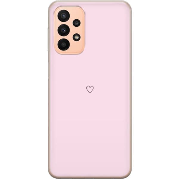 Kännykkäkuori Samsung Galaxy A23 5G-laitteelle, jossa on Sydän kuvio