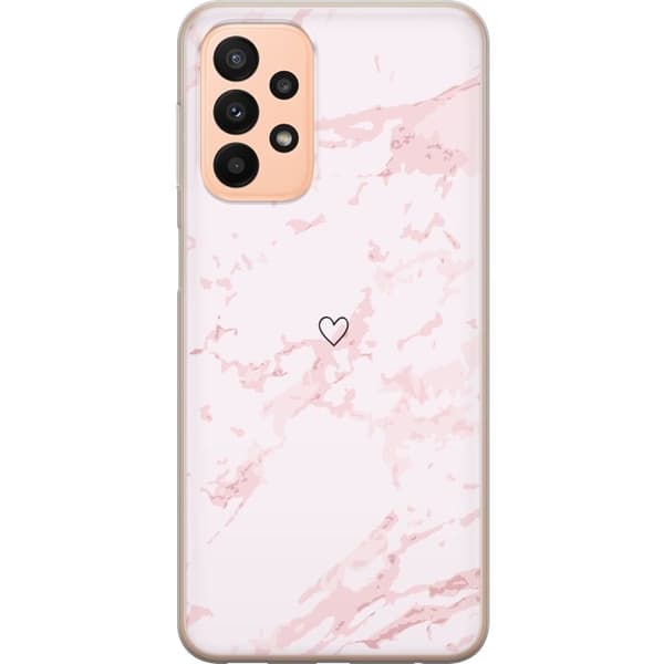 Mobilcover til Samsung Galaxy A23 5G med Rosa Hjerte motiv