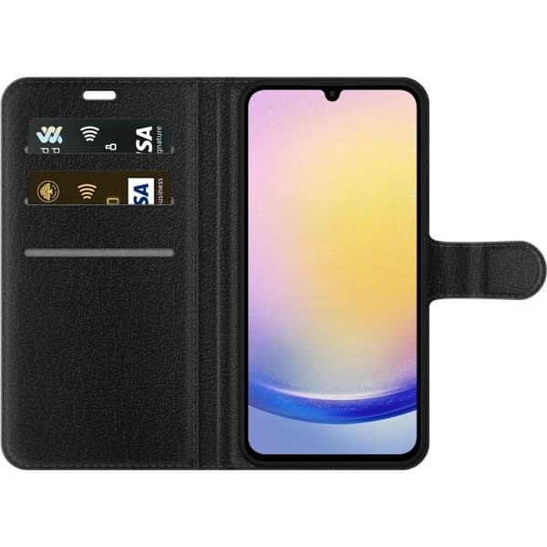 Lompakkokotelo Samsung Galaxy A25-laitteelle, jossa on Jalkapallo kuvio