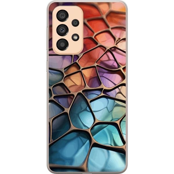 Mobilcover til Samsung Galaxy A33 5G med Metallict mønster motiv