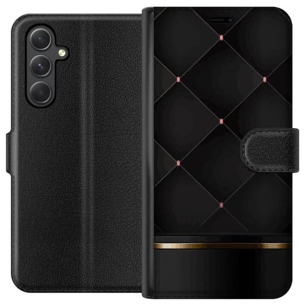 Tegnebogsetui til Samsung Galaxy A35 med Luksuslinje motiv