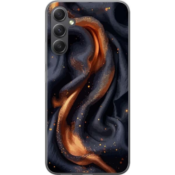 Mobilcover til Samsung Galaxy A35 med Brandigt silke motiv