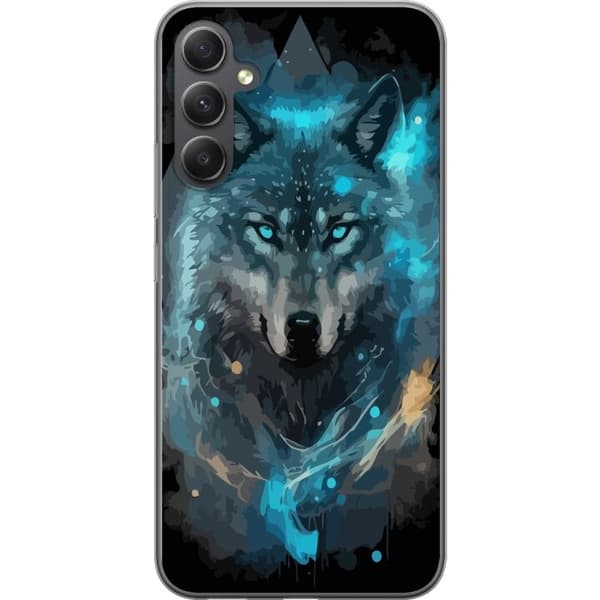 Mobildeksel til Samsung Galaxy A35 med Ulve motiv