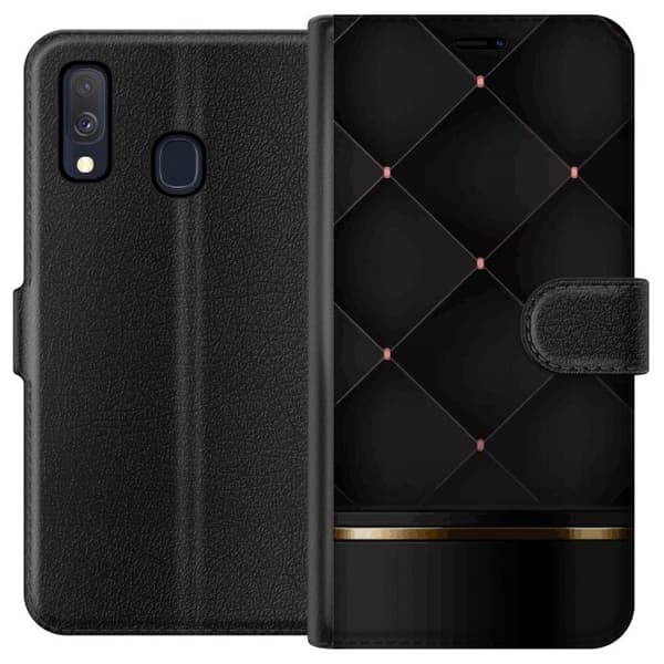 Lommeboketui til Samsung Galaxy A40 med Luksuslinje motiv