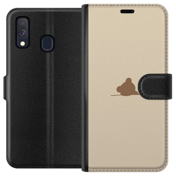 Lommeboketui til Samsung Galaxy A40 med Nalle motiv