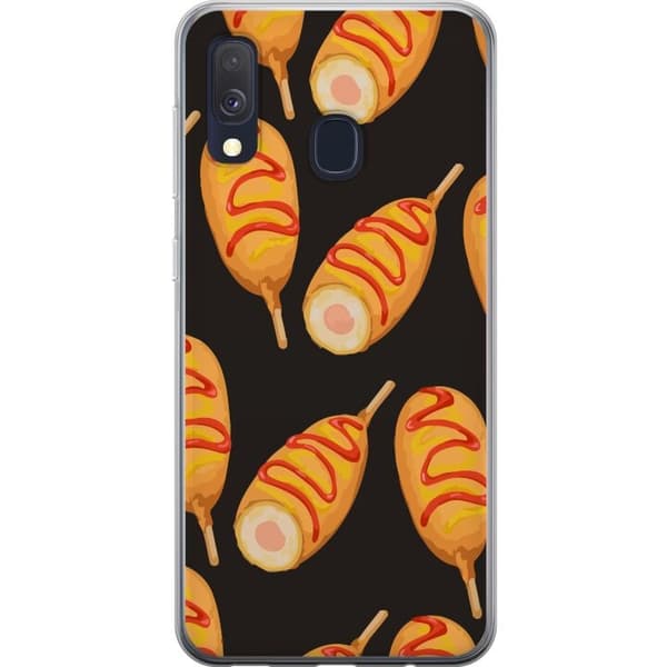 Mobilskal till Samsung Galaxy A40 med Kycklingklubba motiv