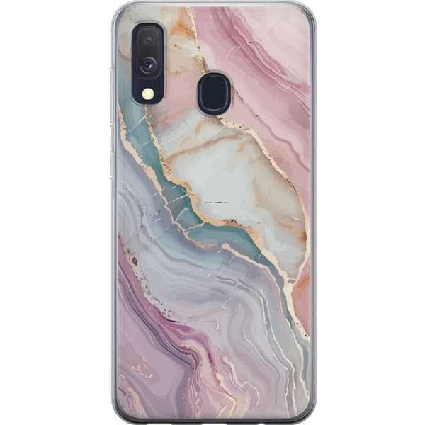 Mobilskal till Samsung Galaxy A40 med Marmor motiv