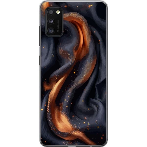 Kännykkäkuori Samsung Galaxy A41-laitteelle, jossa on Tulinen silkki kuvio